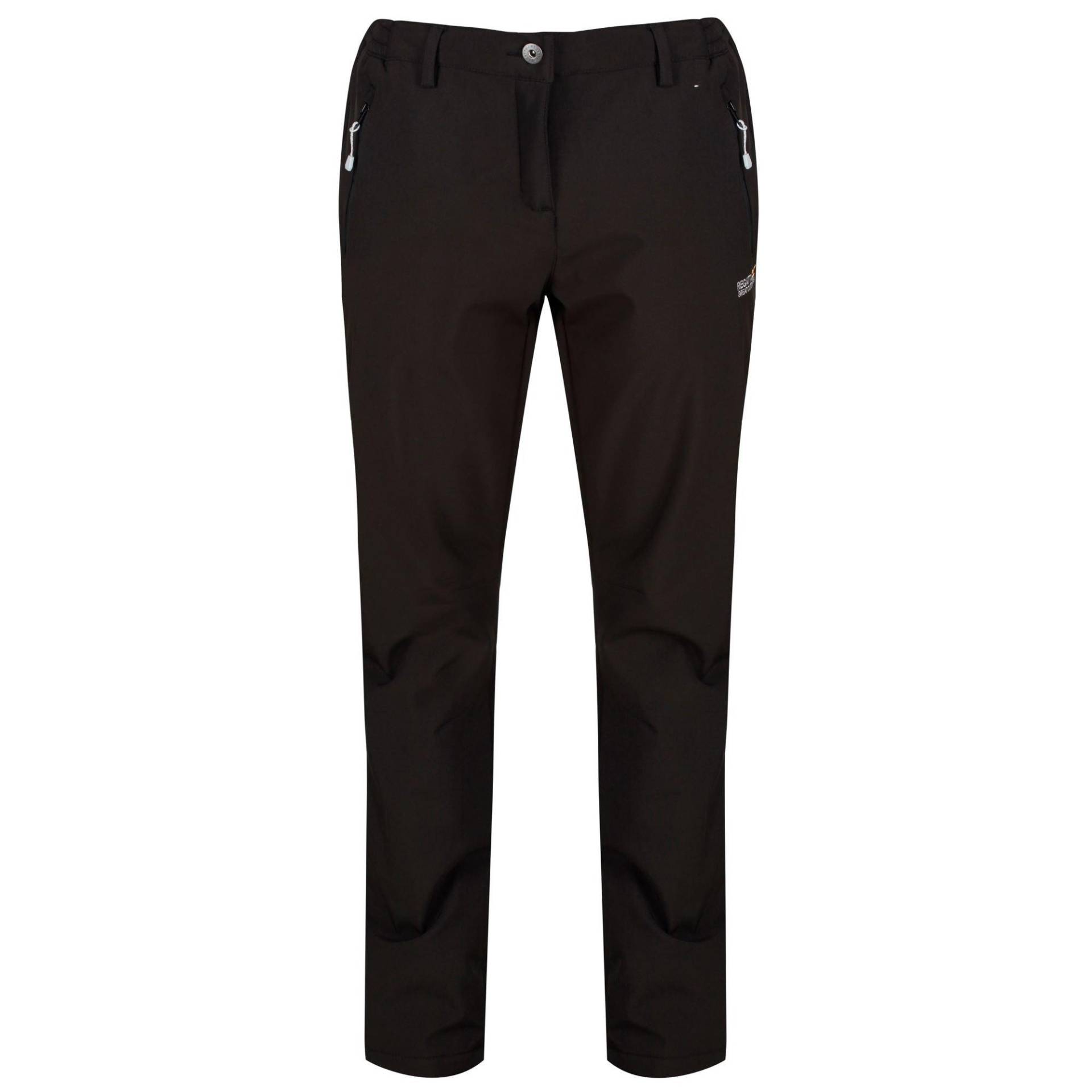 Great Outdoors Geo Softshell Ii Hose, Lange Länge Damen Schwarz 38 von Regatta