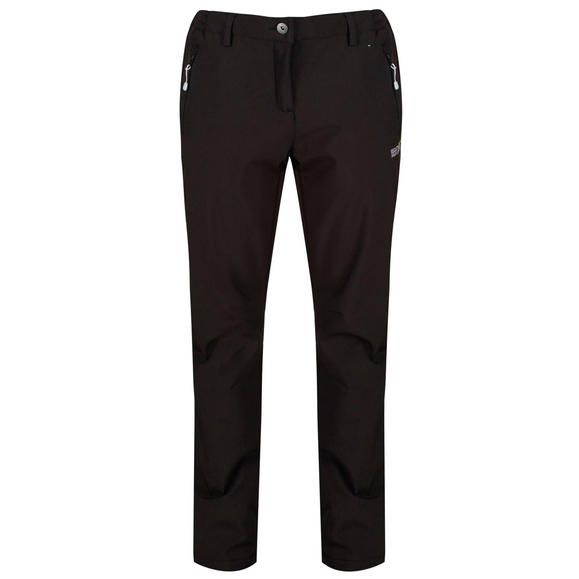 Great Outdoors Geo Softshell Ii Hose, Lange Länge Damen Schwarz 46 von Regatta