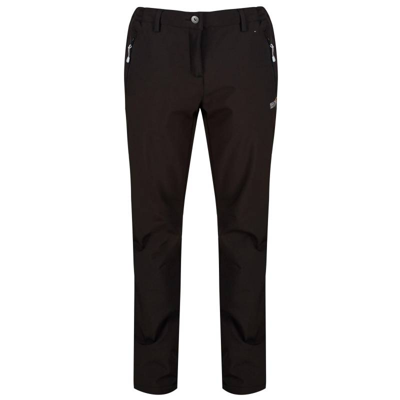 Great Outdoors Geo Softshell Ii Hose, Reguläre Länge Damen Schwarz 46 von Regatta