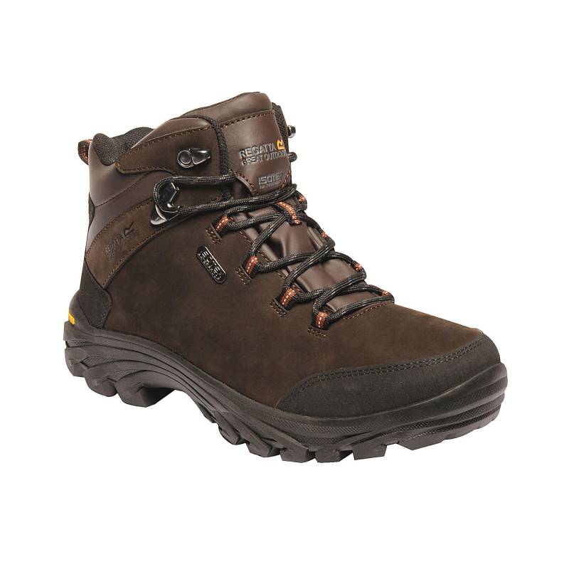 Great Outdoors Lederwanderstiefel Burrell Herren Braun 45 von Regatta