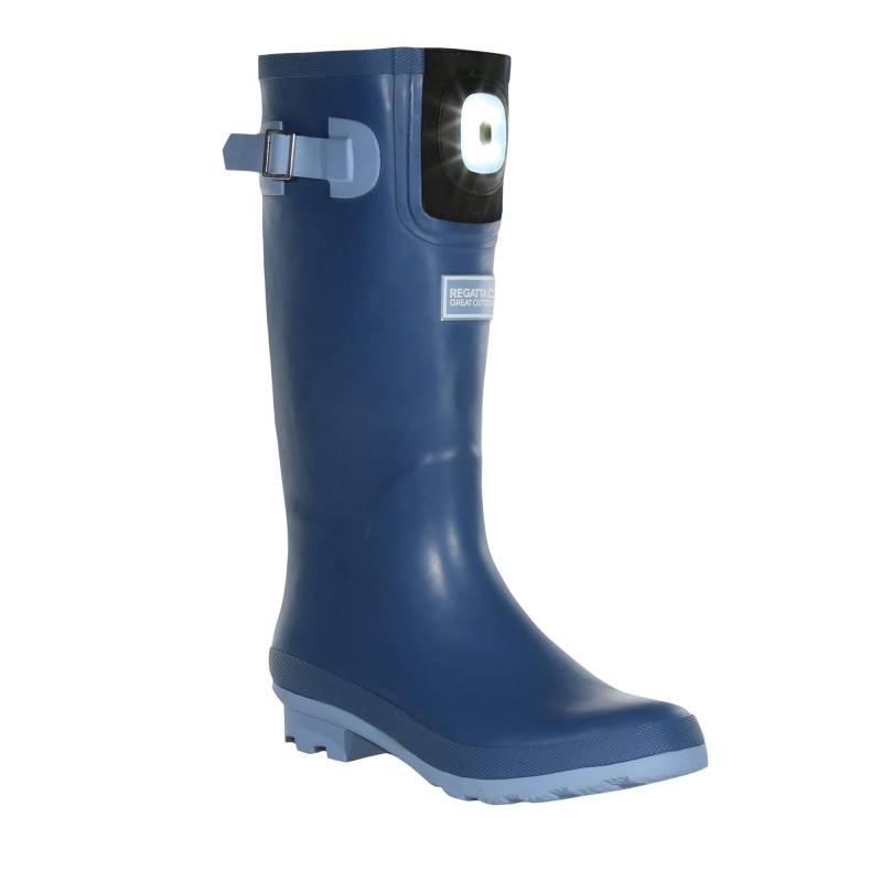 Gummistiefel Fairweather Shine, Led Damen Blau 39 von Regatta