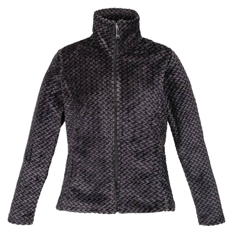 Heloise Fleecejacke, Durchgehender Reißverschluss Damen Schwarz 38 von Regatta