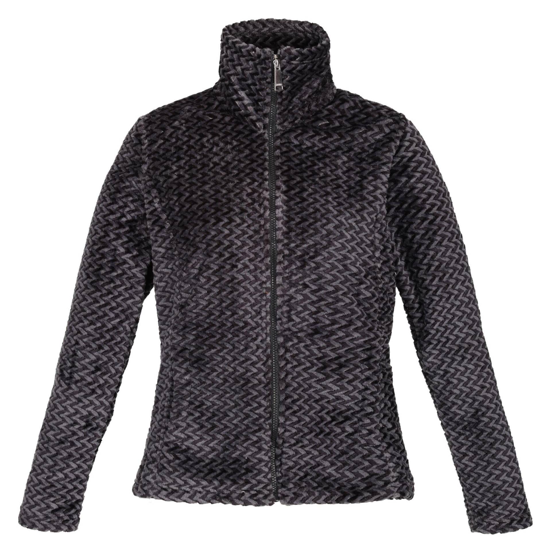 Heloise Fleecejacke, Durchgehender Reißverschluss Damen Schwarz 40 von Regatta