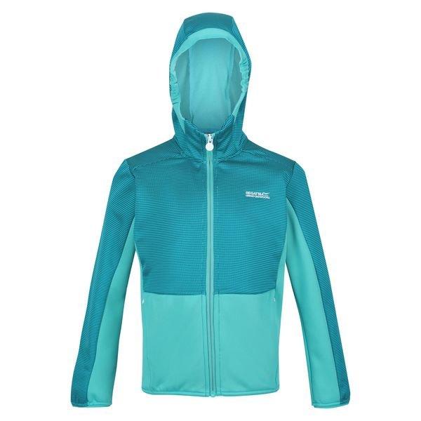 Highton Fleecejacke Durchgehender Reißverschluss Jungen Cyan-Blau 116 von Regatta