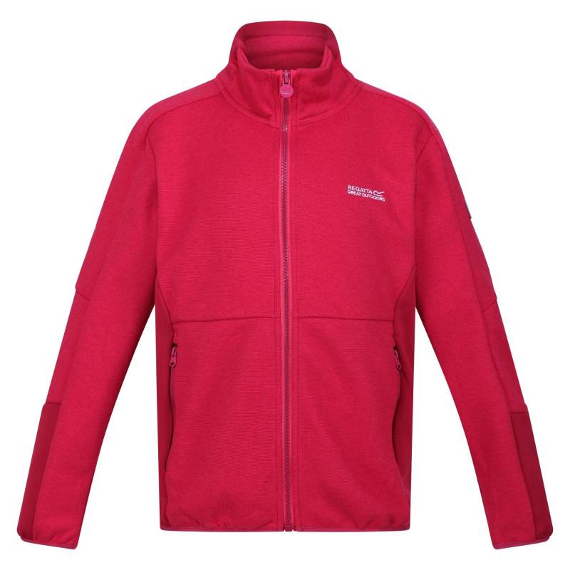 Highton Iv Fleecejacke Durchgehender Reißverschluss Jungen Dunkelrosa 104 von Regatta