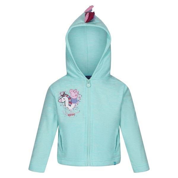 Hoodie Mit Durchgehendem Reißverschluss Girls Mädchen Hellblau 104 von Regatta