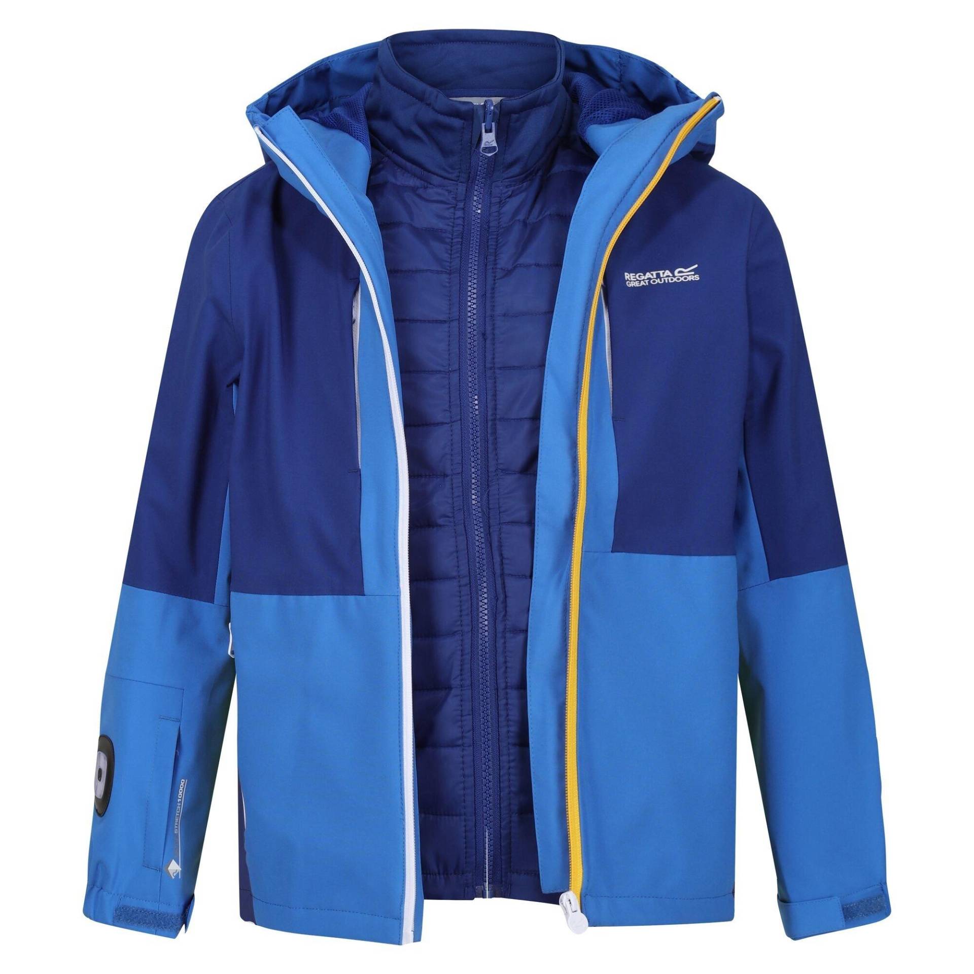 Hydrate Viii Jacke, Wasserfest 3 In 1 Mädchen Blau 116 von Regatta