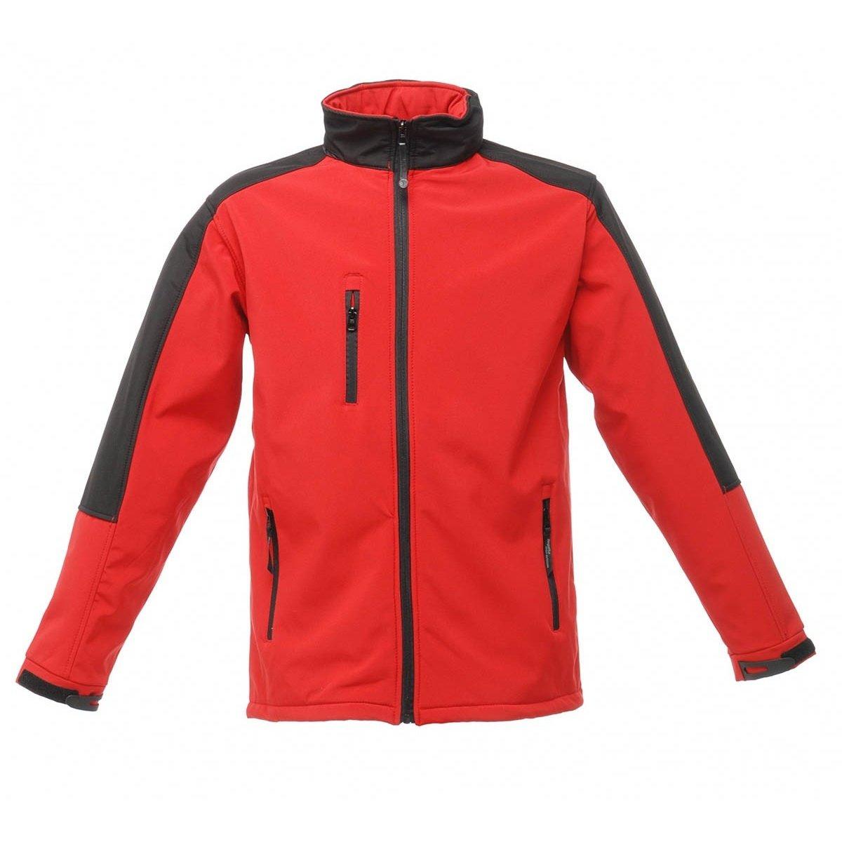 Regatta - Hydroforce SoftshellJacke, 3lagig, wasserdicht, atmungsaktiv, für Herren, Rot Bunt, Größe L von Regatta