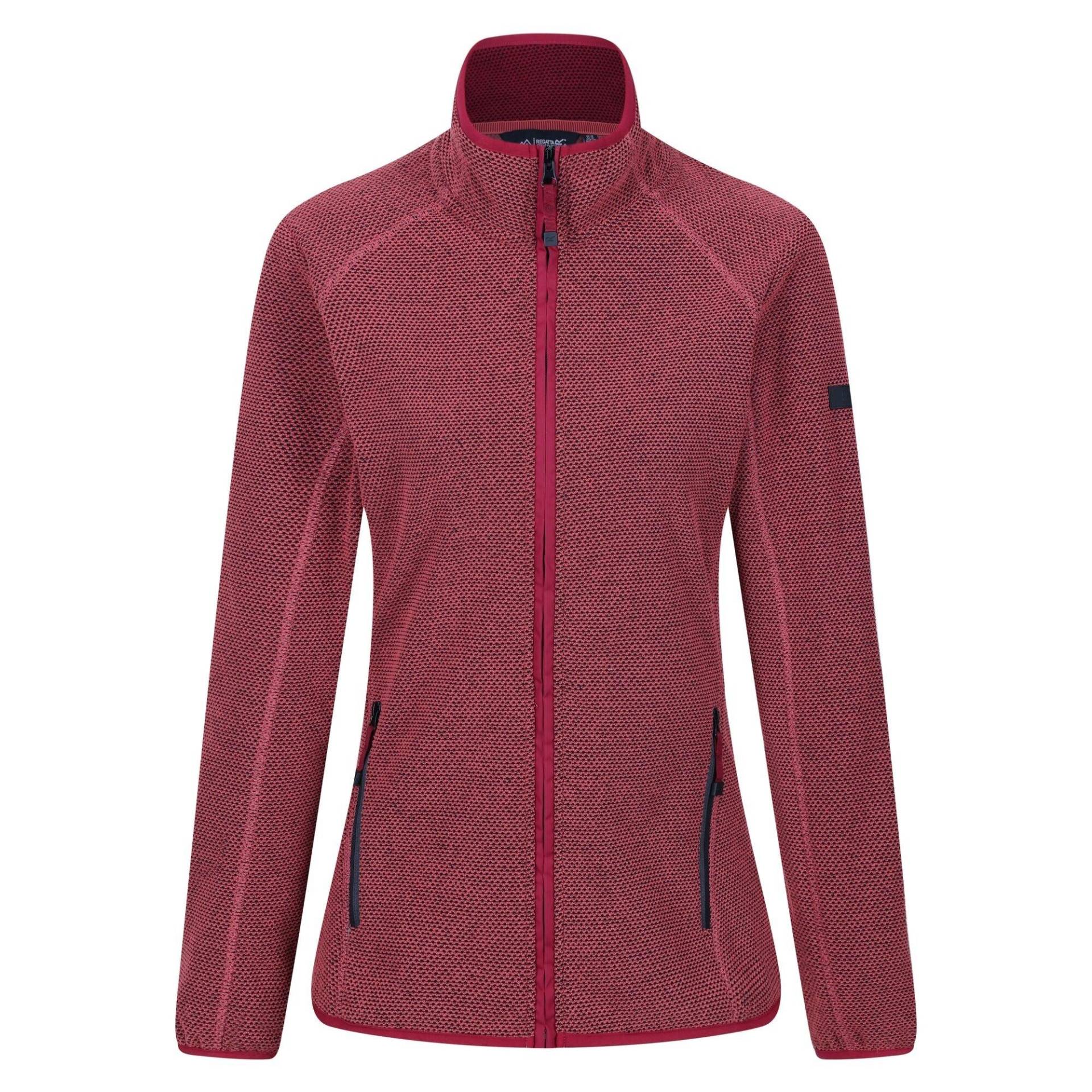 Kinwood Fleecejacke Durchgehender Reißverschluss Damen Rot Bunt 34 von Regatta