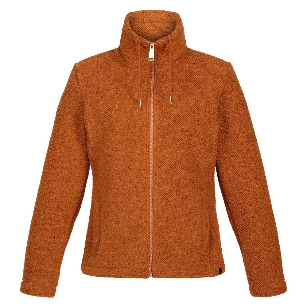 Kizmitt Fleecejacke Durchgehender Reißverschluss Damen Dunkelorange 34 von Regatta