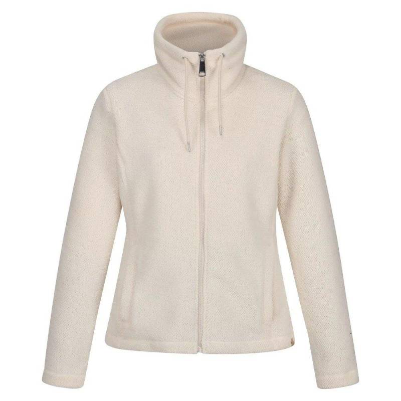 Kizmitt Fleecejacke Durchgehender Reißverschluss Damen Offwhite 34 von Regatta