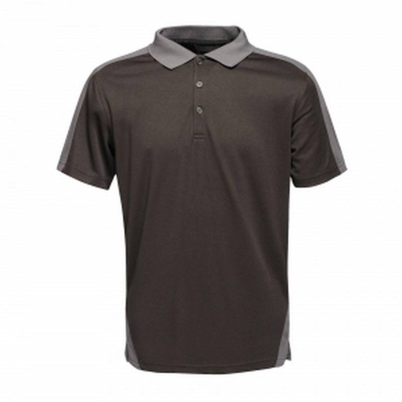 Kontrast Coolweave Polo-hemd Herren Schwarz 4XL von Regatta