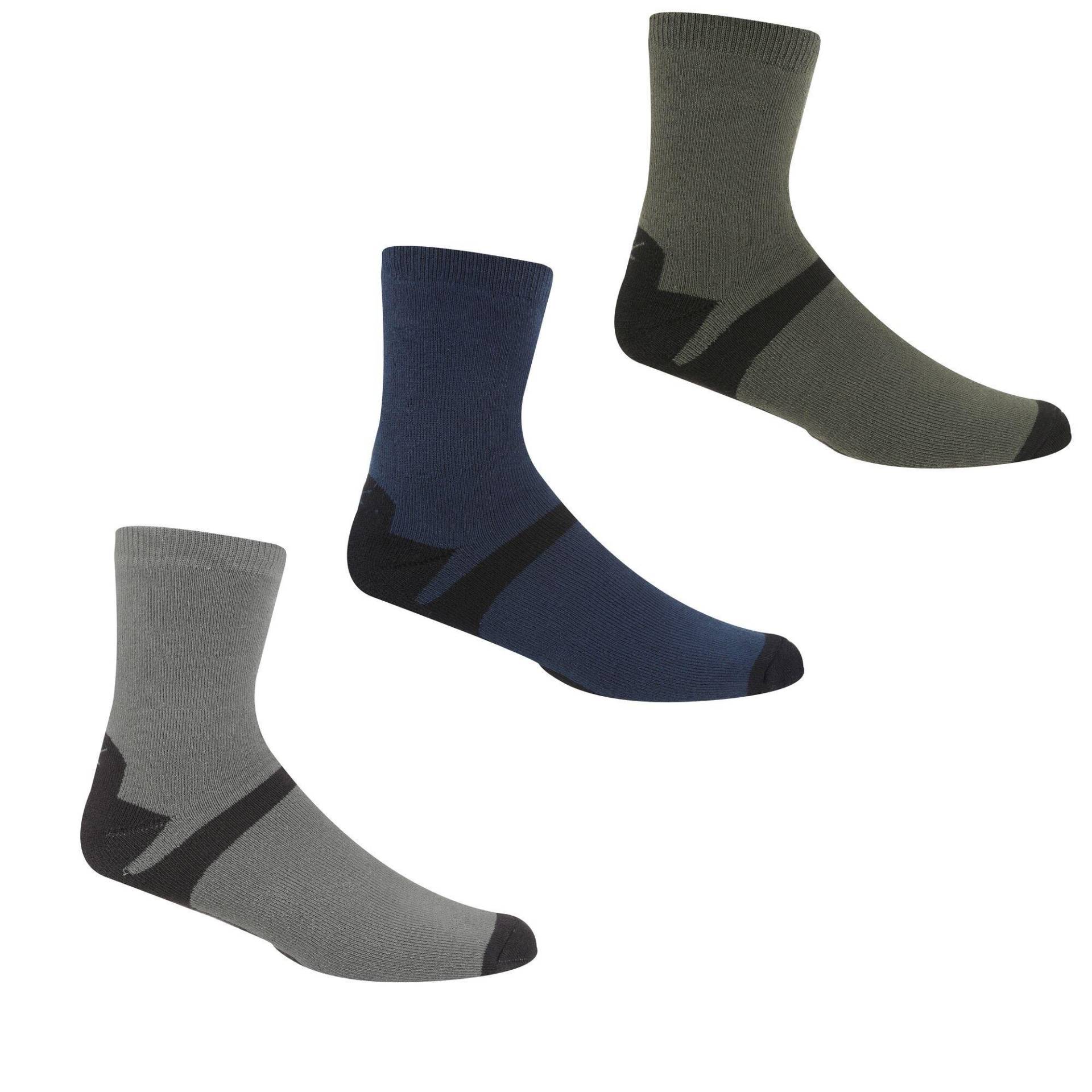 Regatta - Lifestyle Knöchelsocken (3erPack), für Herren, Taubengrau, Größe 39.5 von Regatta