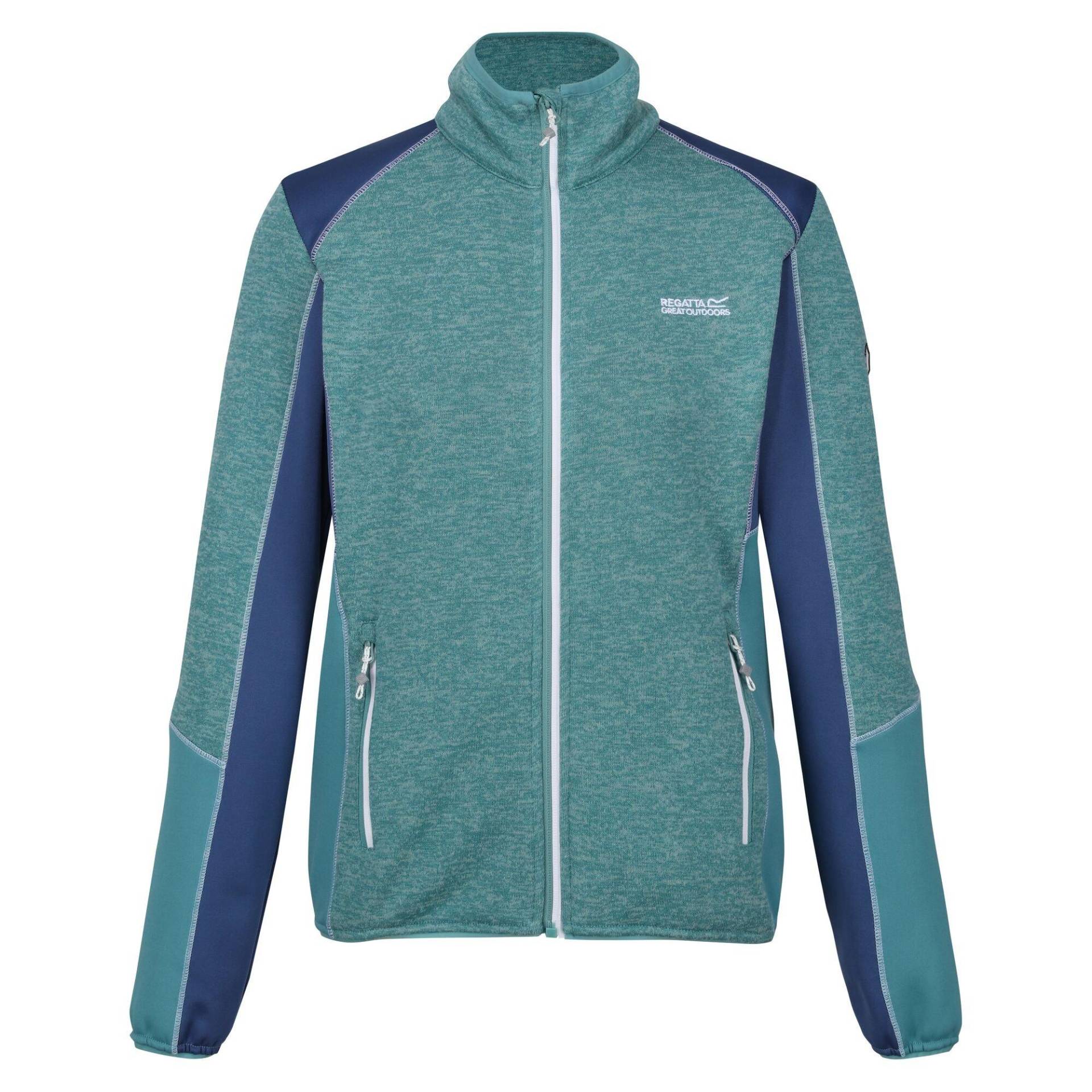 Lindalla V Fleecejacke Durchgehender Reißverschluss Damen Stahlblau 38 von Regatta