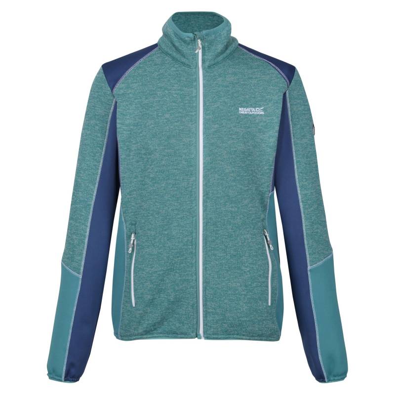 Lindalla V Fleecejacke Durchgehender Reißverschluss Damen Stahlblau 38 von Regatta