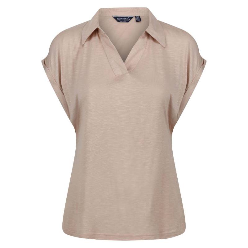 Lupine Tshirt Mit Kragen Damen Light Beige 38 von Regatta