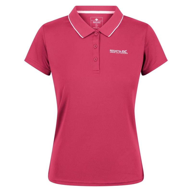 Regatta - Maverick V Poloshirt, für Damen, Dunkelrosa, Größe 36 von Regatta