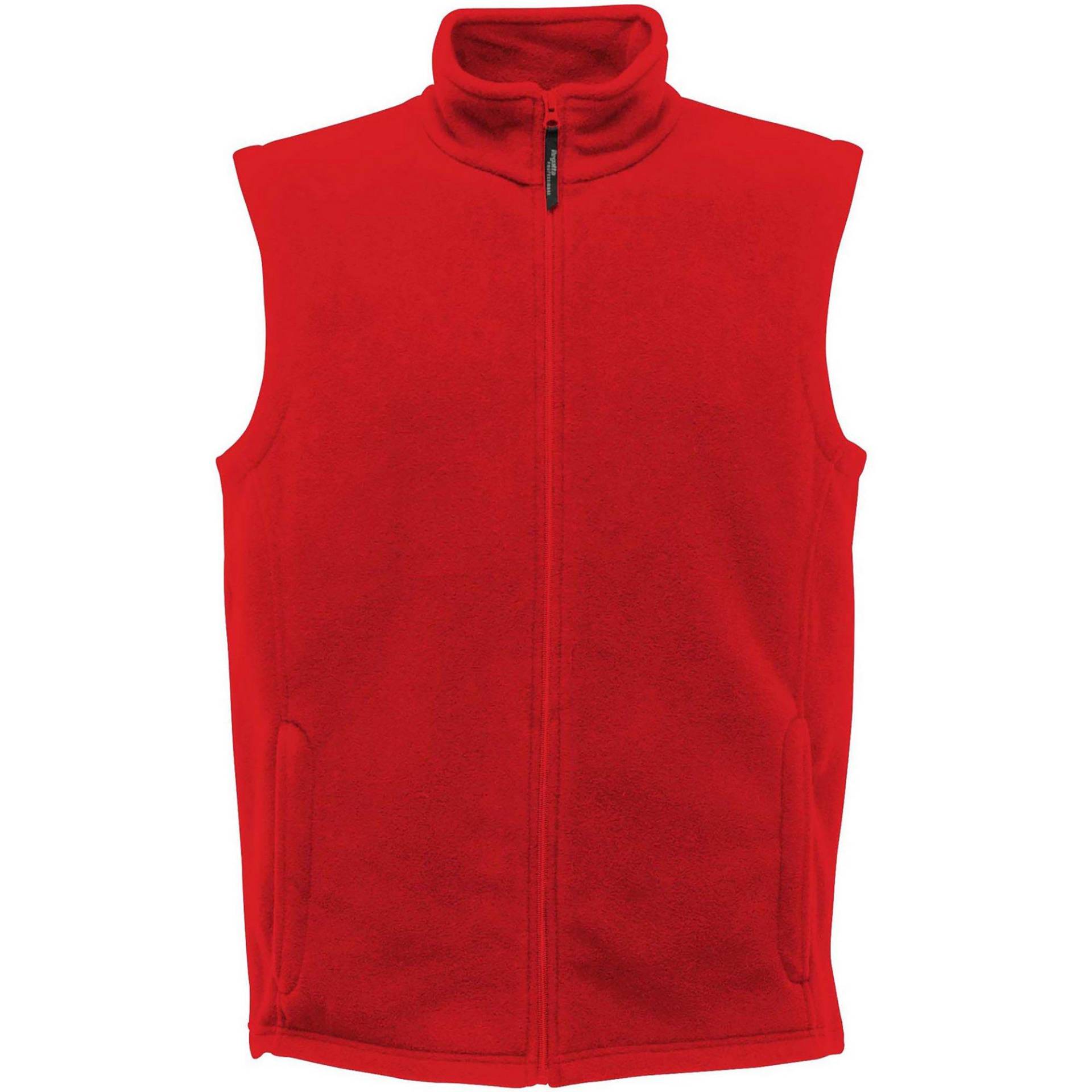 Microfleece Bodywarmer Weste Herren Rot Bunt XL von Regatta