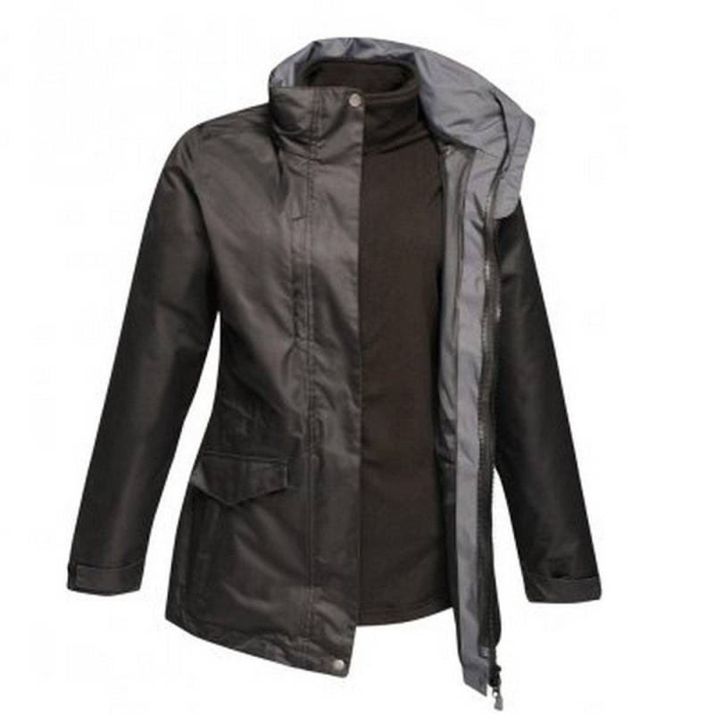 3in1jacke Benson Iii Atmungsaktiv Damen Schwarz 36 von Regatta