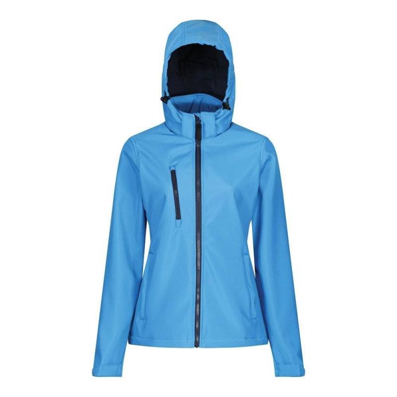 "venturer" Softshelljacke, Mit Kapuze Damen Blau 42 von Regatta