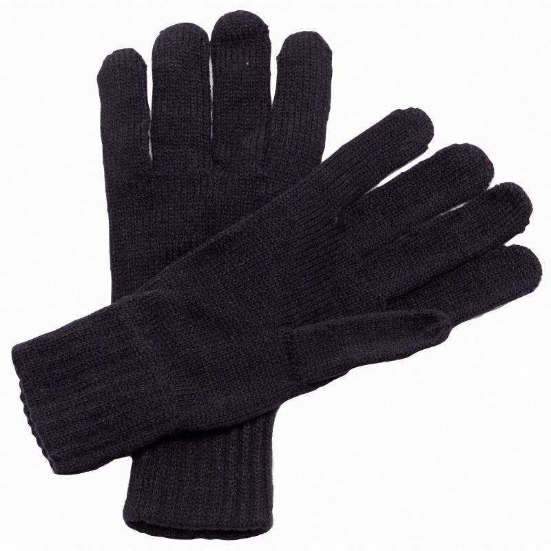 Strick Winterhandschuhe Herren Schwarz ONE SIZE von Regatta