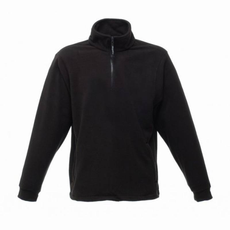 Regatta - Thor Fleece Pullover mit Reißverschluss, für Herren, Schwarz, Größe S von Regatta