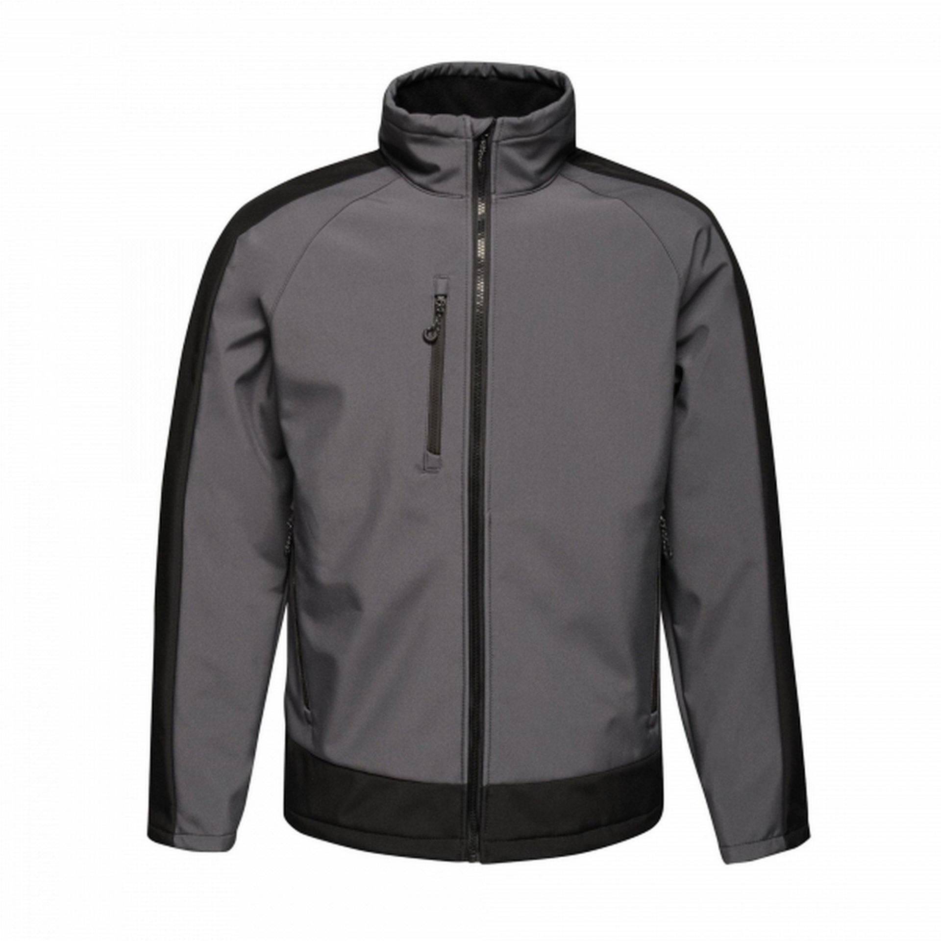 Softshelljacke Mit Kontrastdetails, Dreilagig Herren Grau XS von Regatta