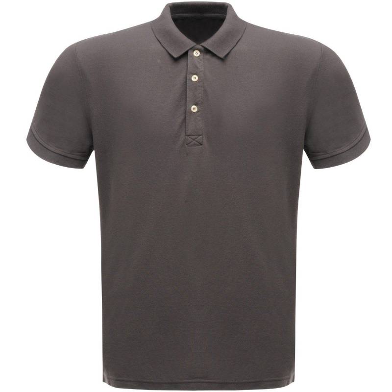 Regatta - Klassik 6535 Kurzarm Polo Shirt, für Herren, Grau, Größe XXL von Regatta