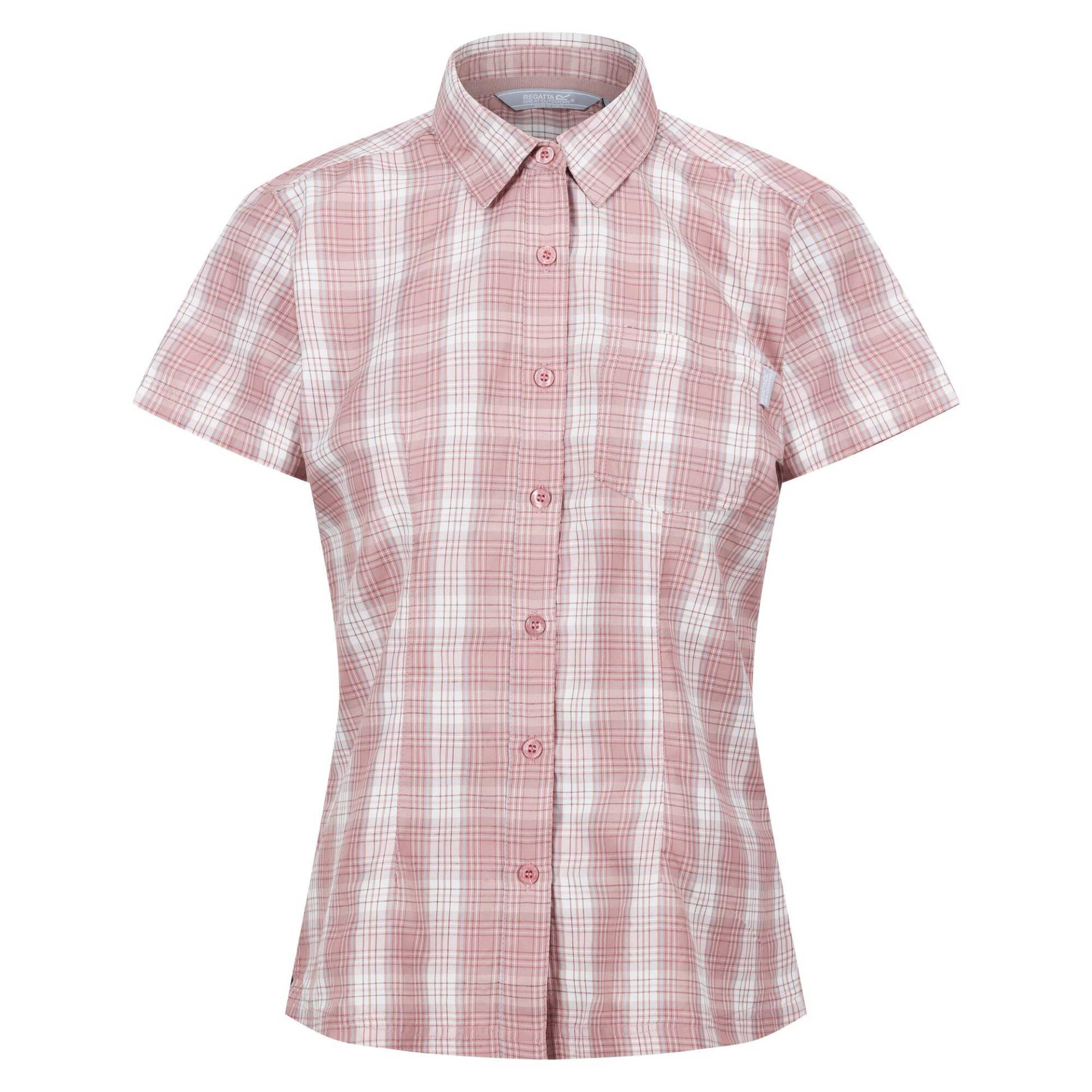 Mindano Vii Bluse Kurzärmlig Damen Rosa 44 von Regatta