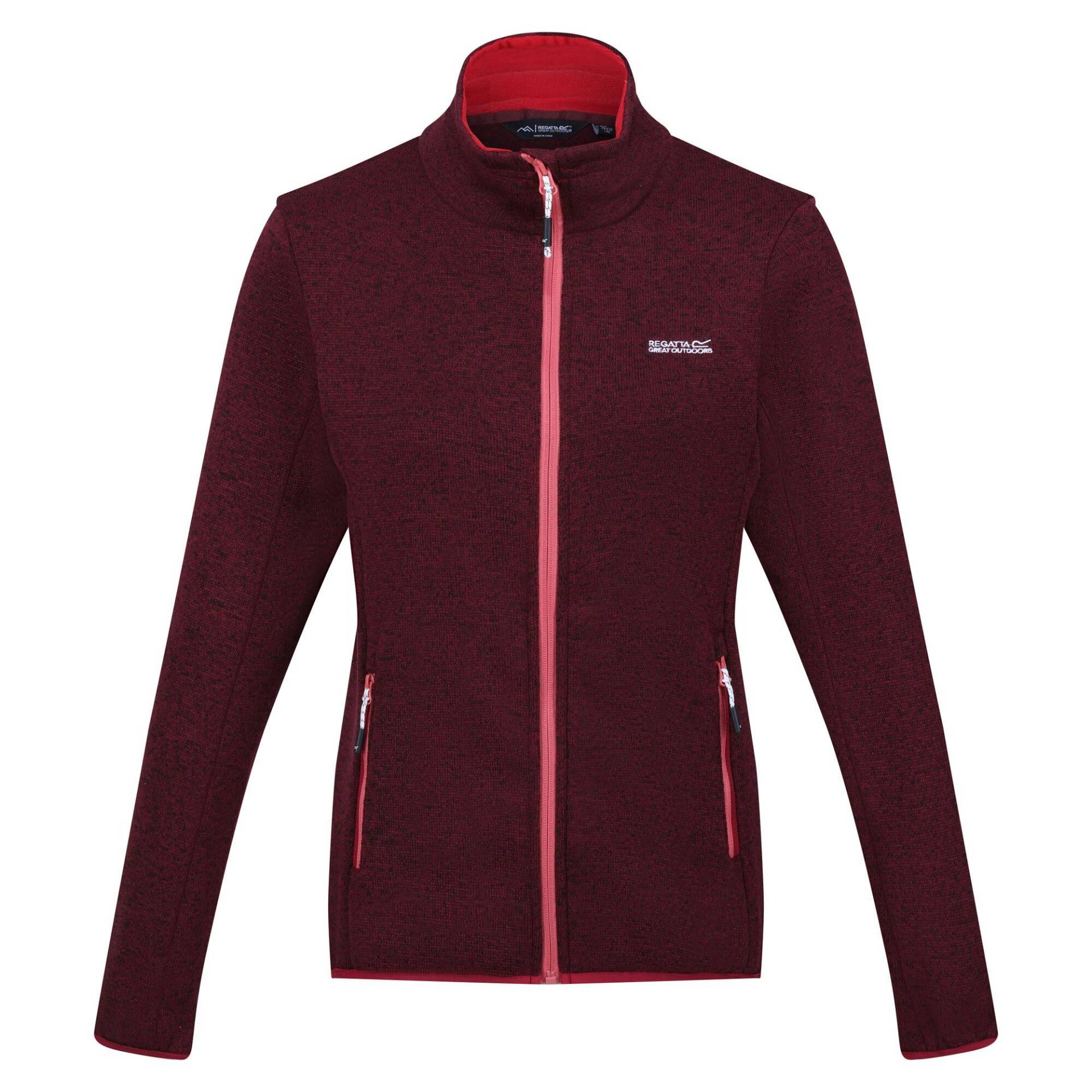 Regatta - Newhill Fleecejacke Durchgehender Reißverschluss, für Damen, Weinrot, Größe 34 von Regatta