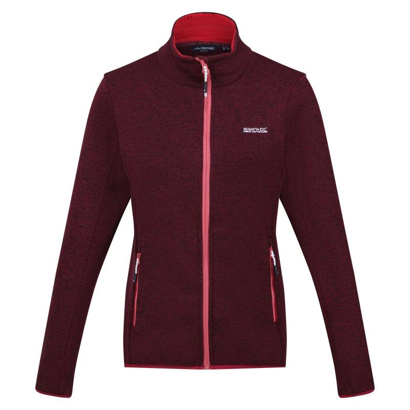 Newhill Fleecejacke Durchgehender Reißverschluss Damen Weinrot 34 von Regatta