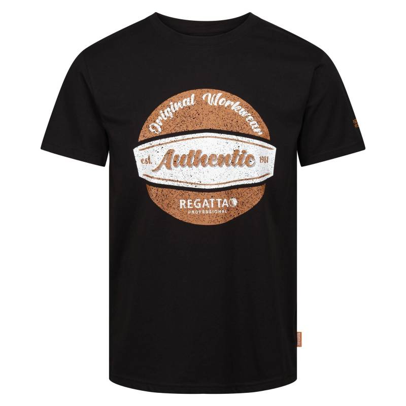 Regatta - Original Workwear TShirt, für Herren, Schwarz, Größe M von Regatta