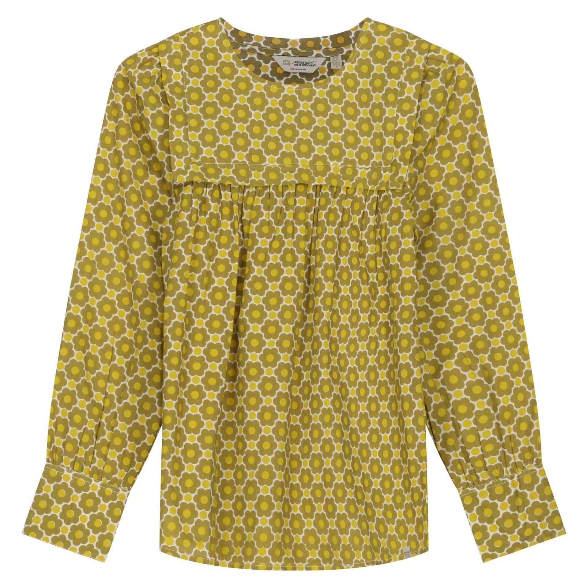 Orla Kiely Bluse Mit Latz Damen Senfgelb 36 von Regatta