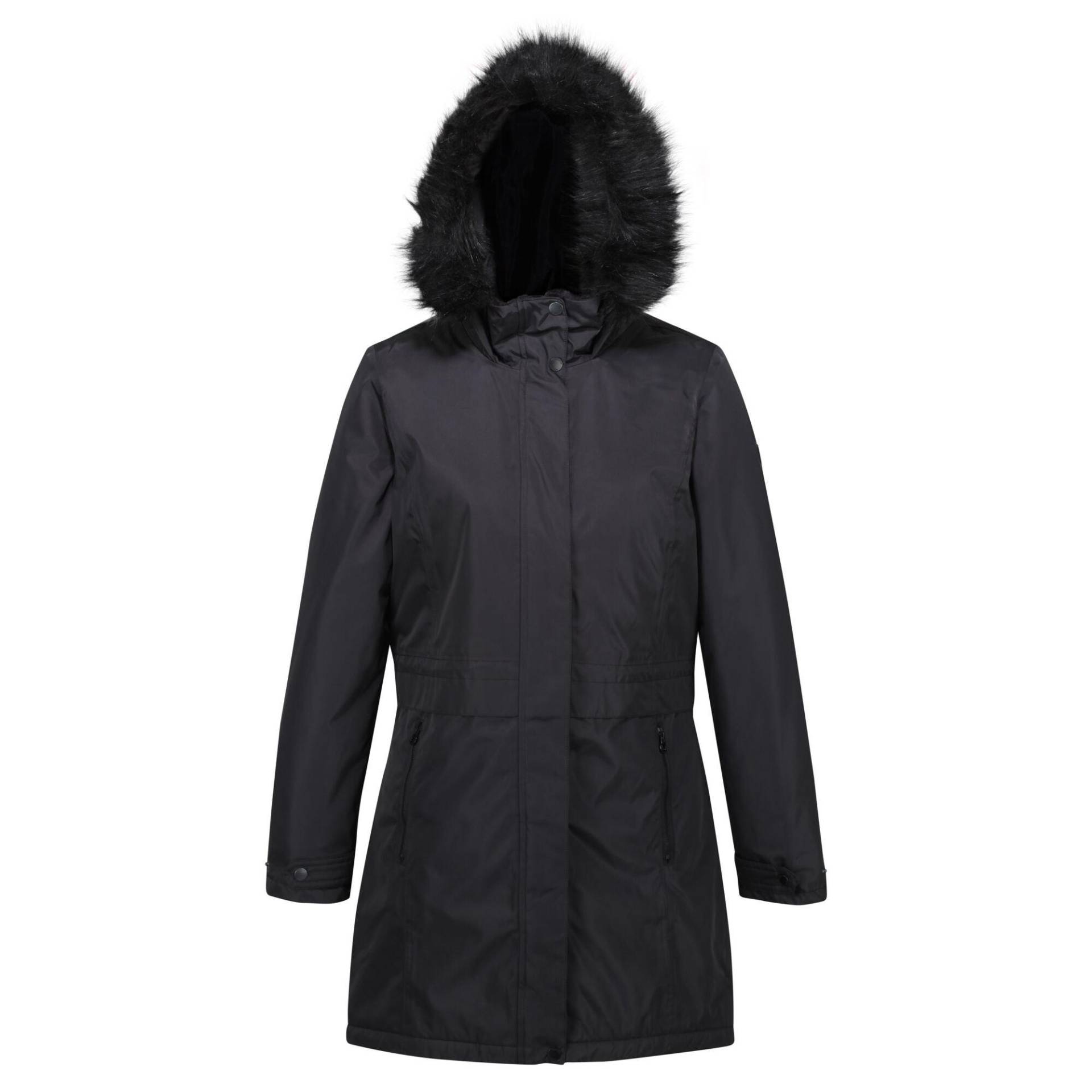 Parka Lexis Mit Kapuze Damen Schwarz 40 von Regatta