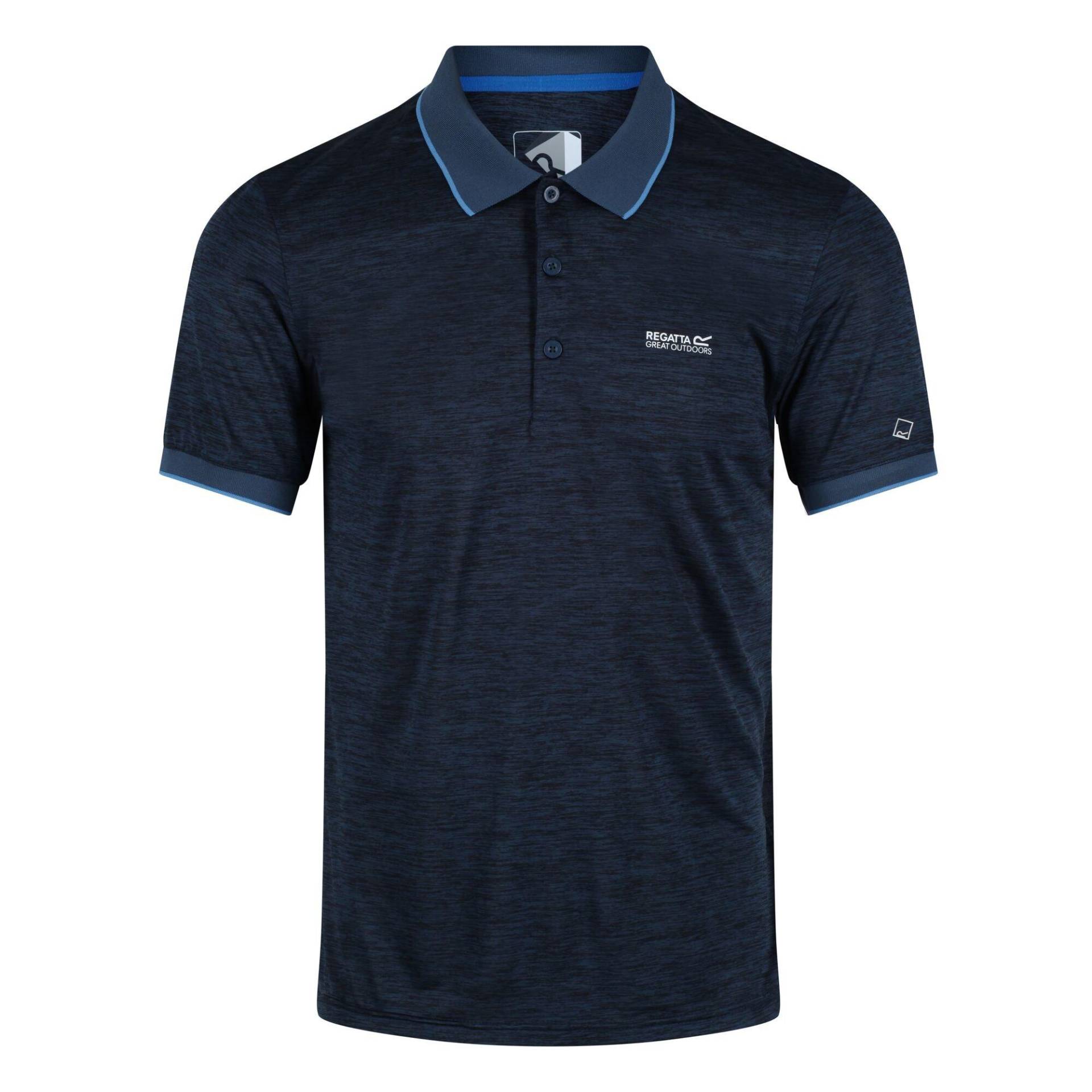 Regatta - Poloshirt Remex II kurzärmlig, für Herren, Blau Denim, Größe S von Regatta