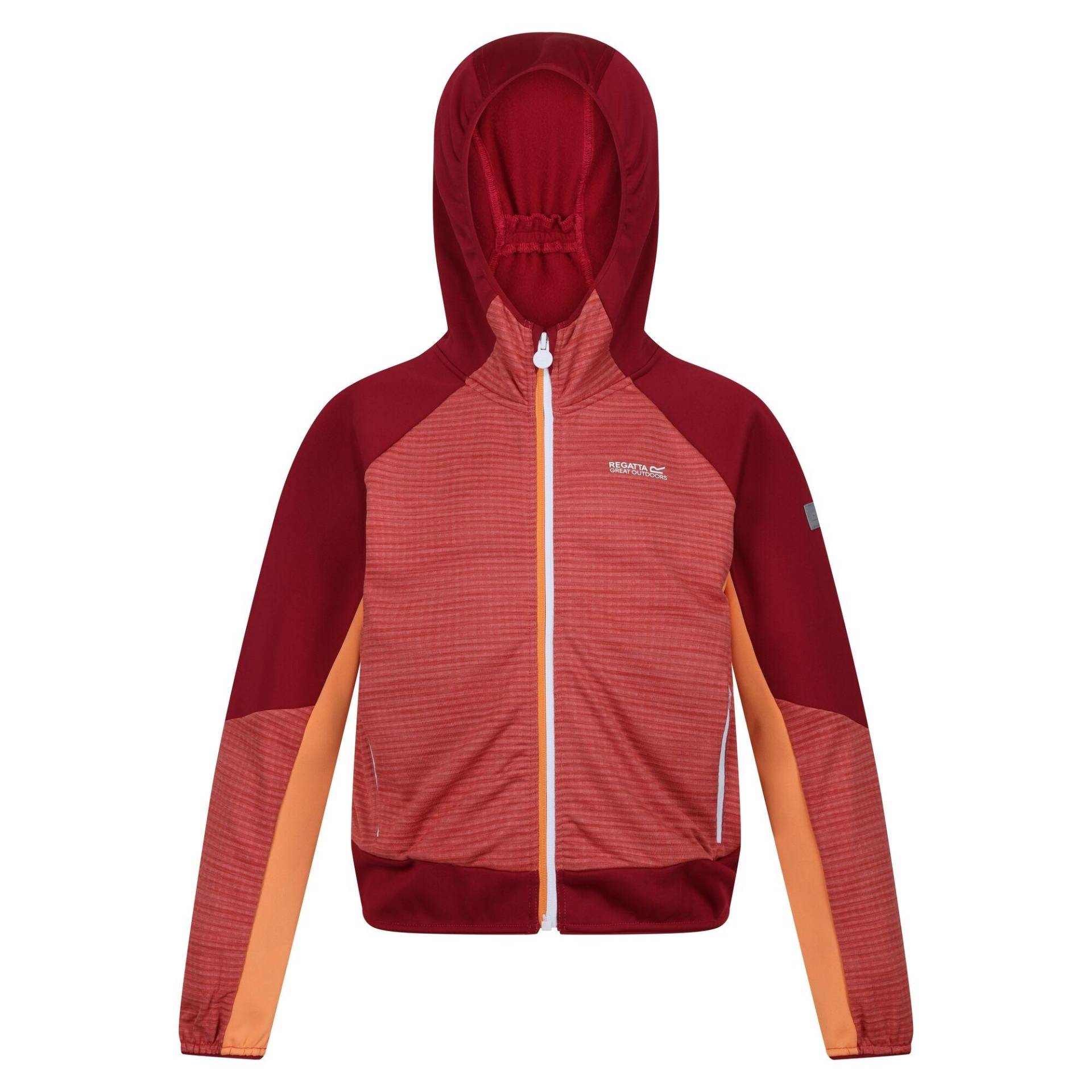 Prenton Ii Softshelljacke Mit Kapuze Mädchen Rot Bunt 104 von Regatta