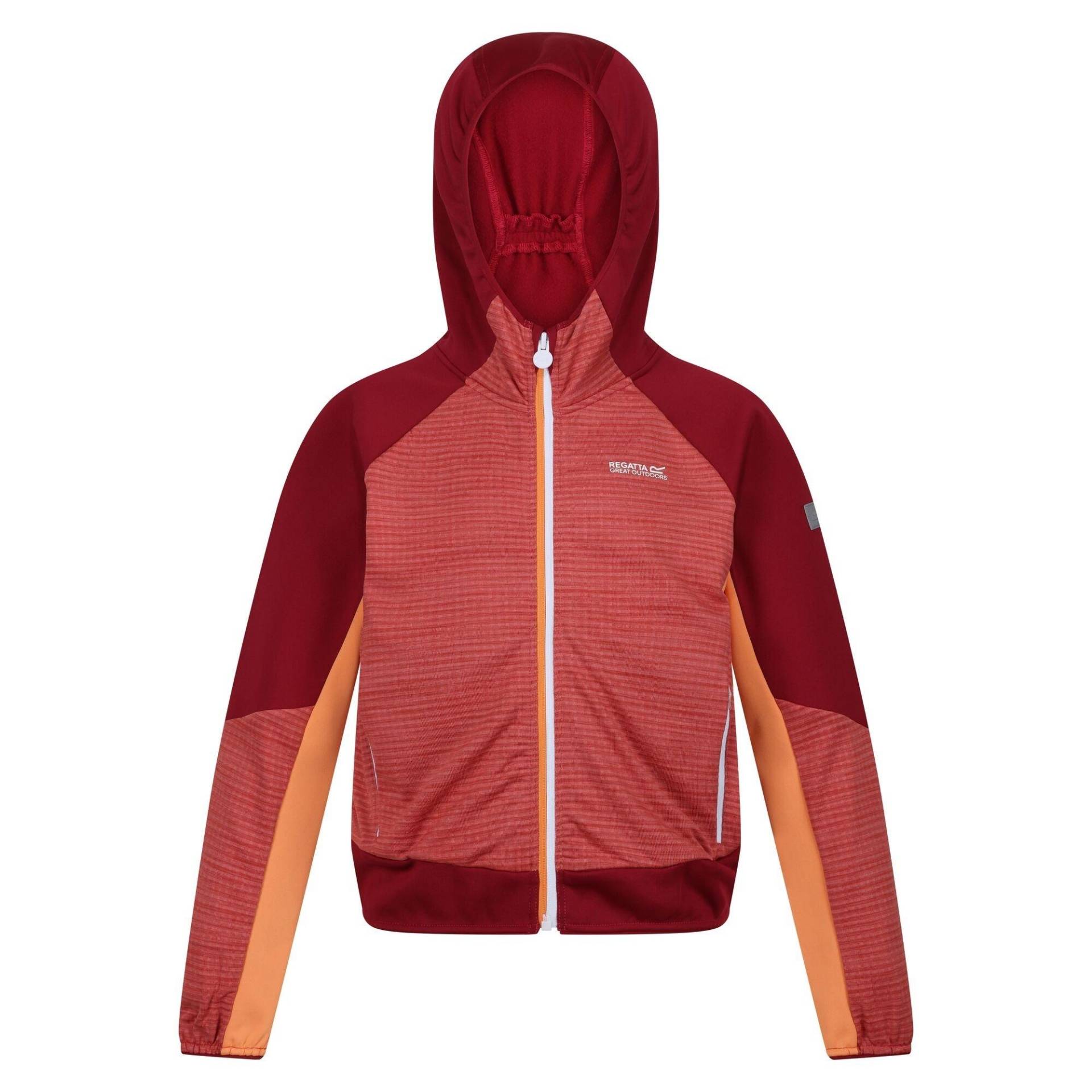 Prenton Ii Softshelljacke Mit Kapuze Mädchen Rot Bunt 140 von Regatta