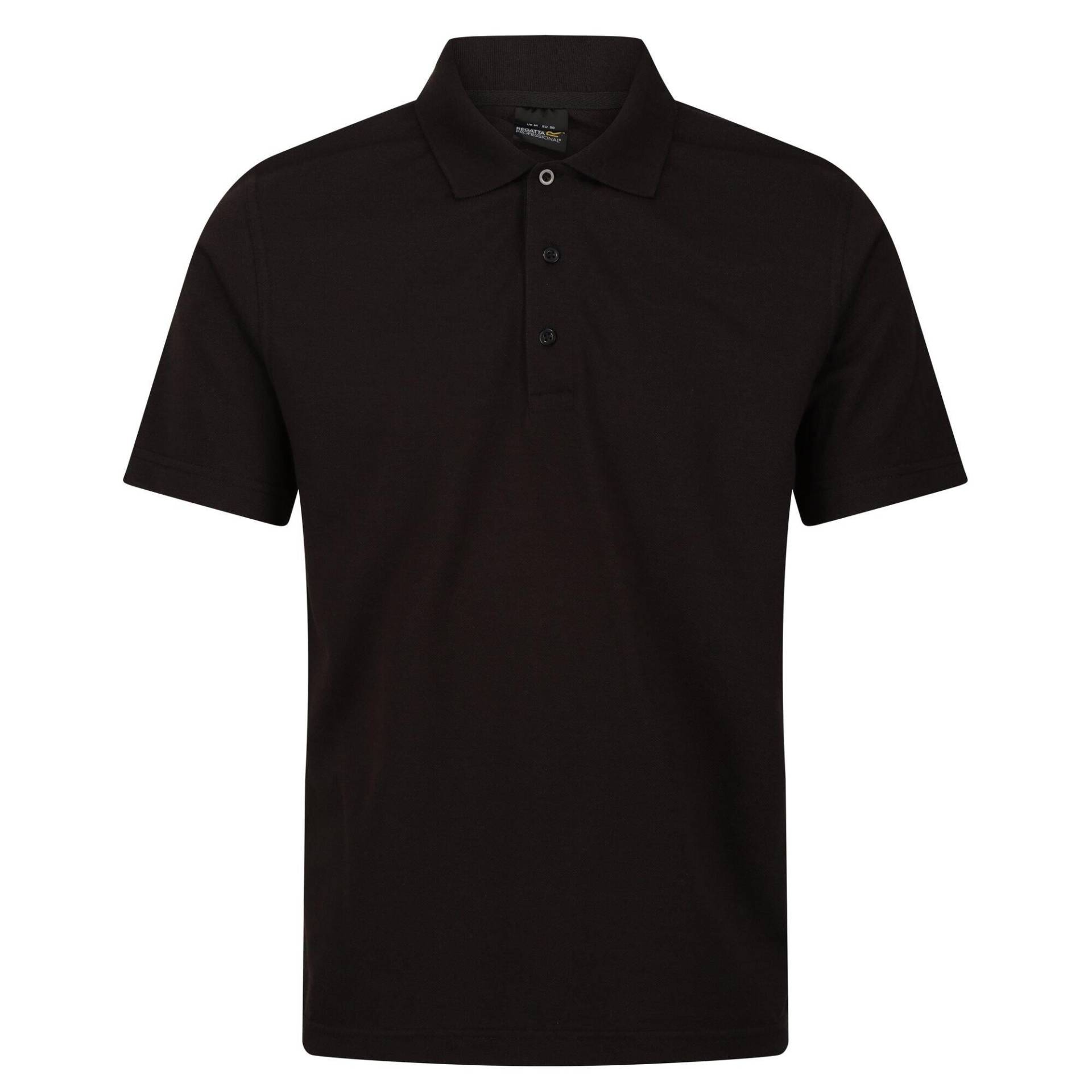 Regatta - Pro 6535 Poloshirt kurzärmlig, für Herren, Schwarz, Größe L von Regatta