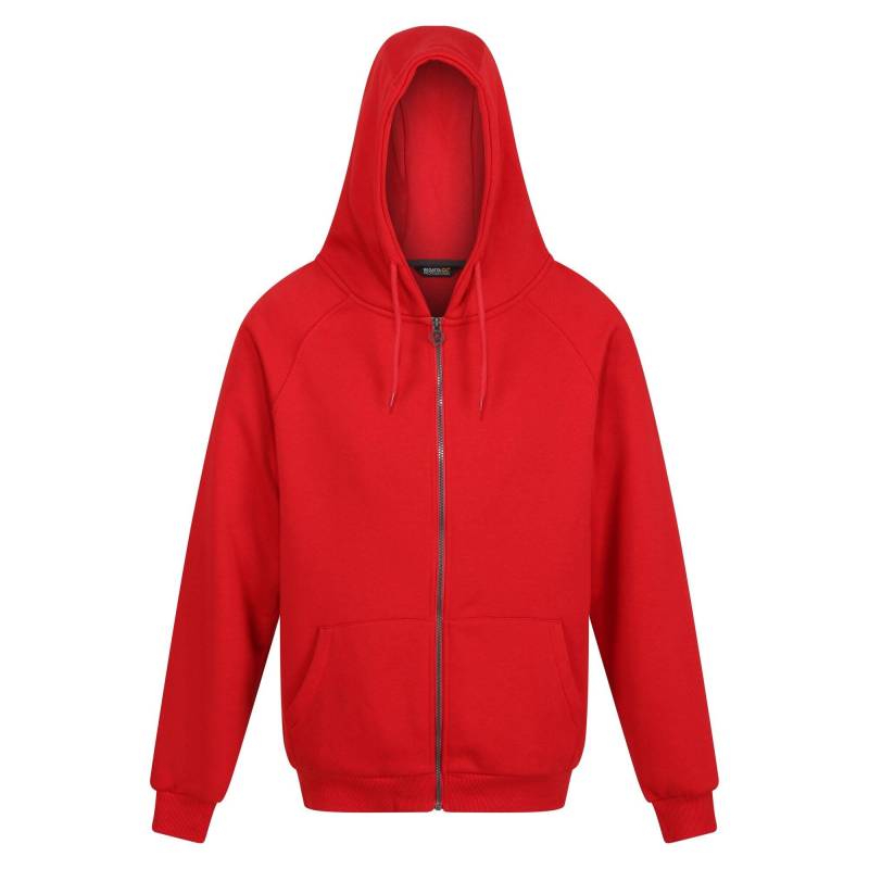 Pro Hoodie Mit Durchgehendem Reißverschluss Herren Rot Bunt L von Regatta