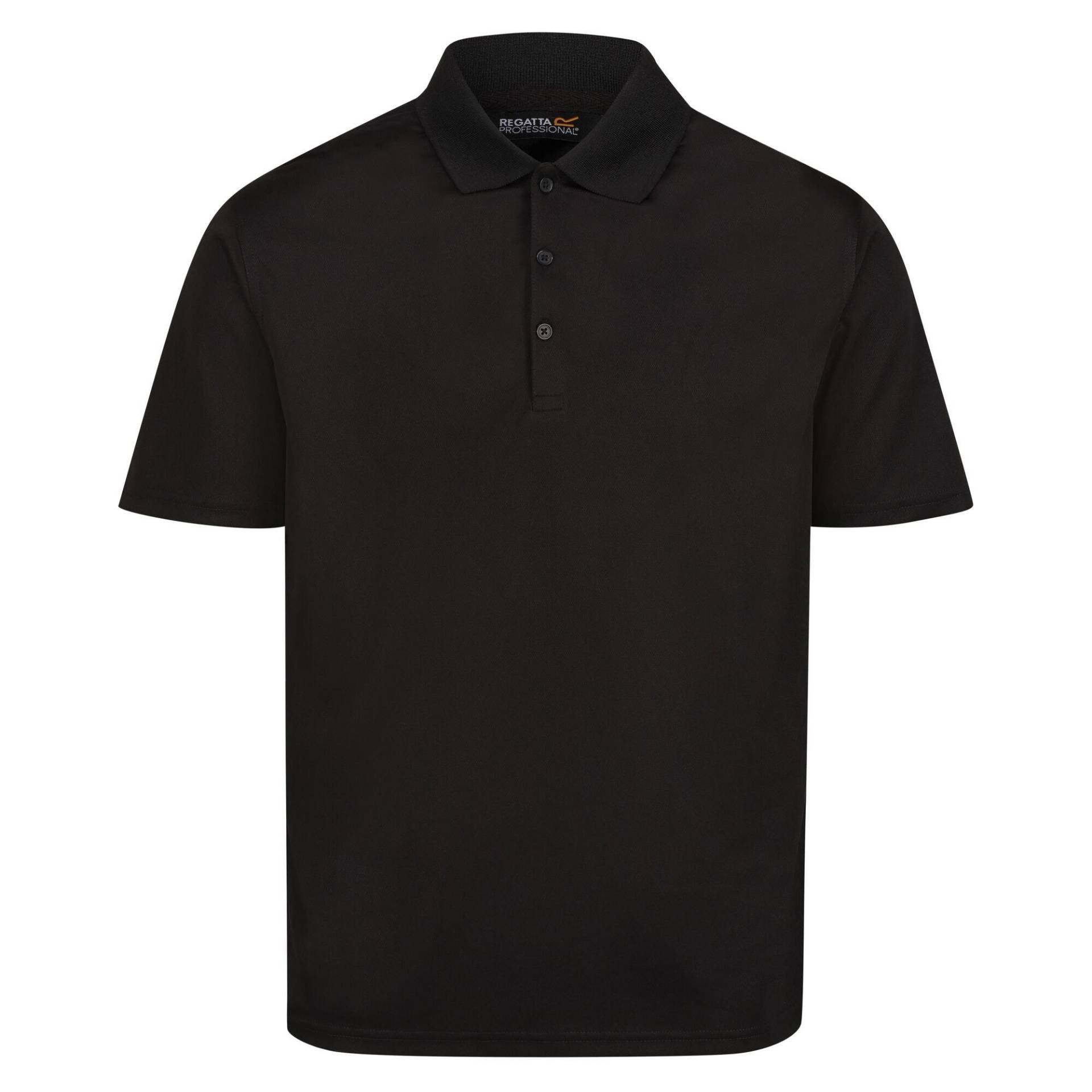 Regatta - Pro Poloshirt Feuchtigkeitsabweisend, für Herren, Schwarz, Größe L von Regatta