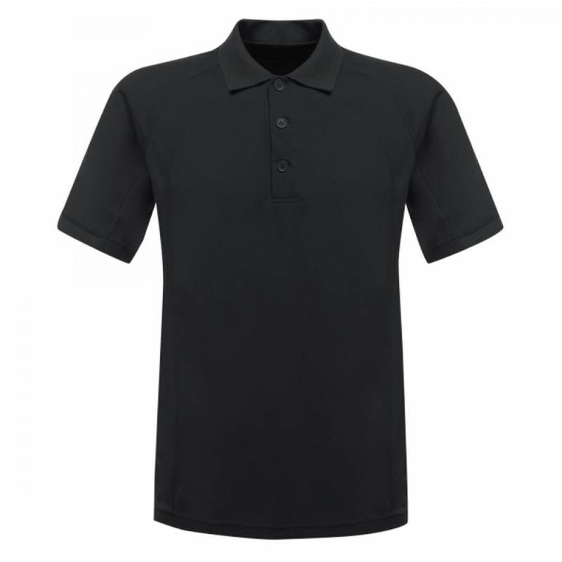 Professionell Poloshirt, Kurzärmlig Herren Schwarz XXL von Regatta