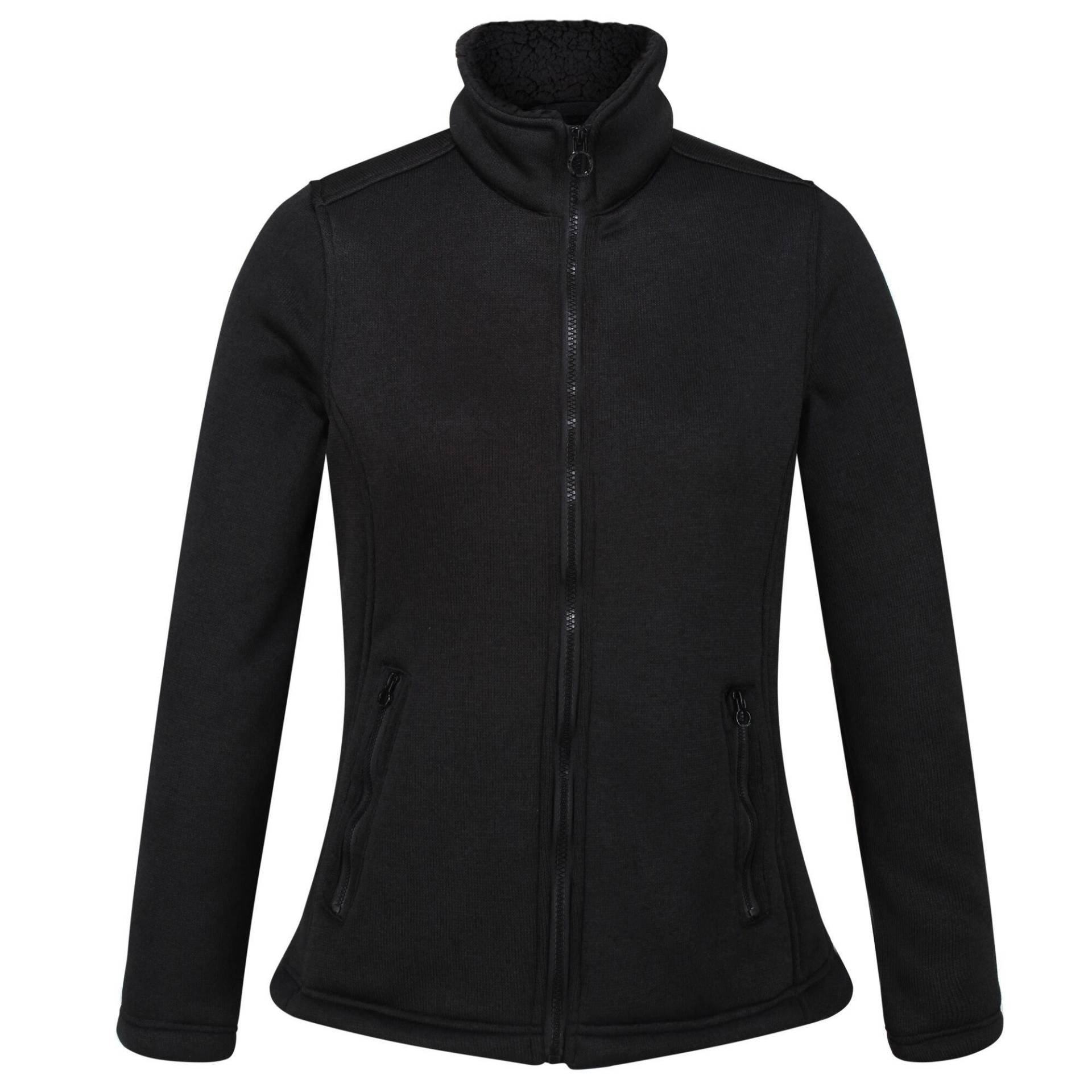 Razia Ii Fleecejacke Durchgehender Reißverschluss Damen Schwarz 34 von Regatta