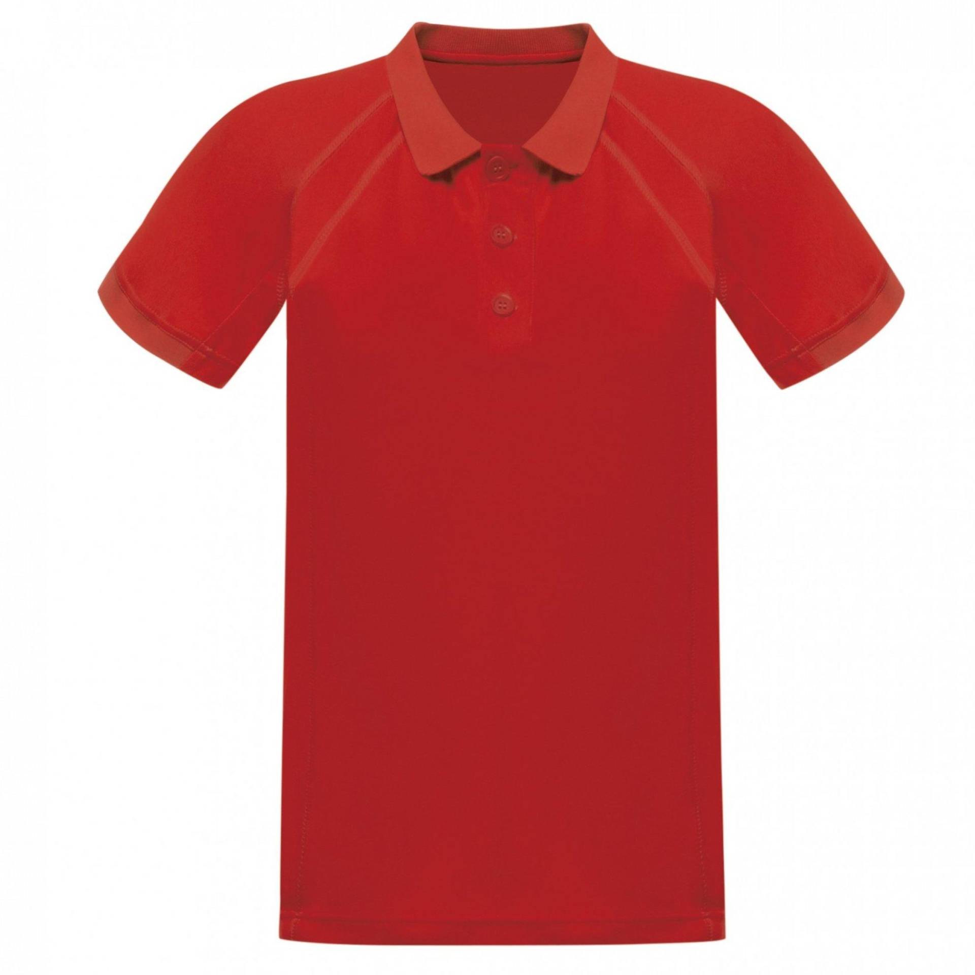 Regatta - Hardwear Coolweave Kurzarm Polo Shirt, für Herren, Rot Bunt, Größe S von Regatta