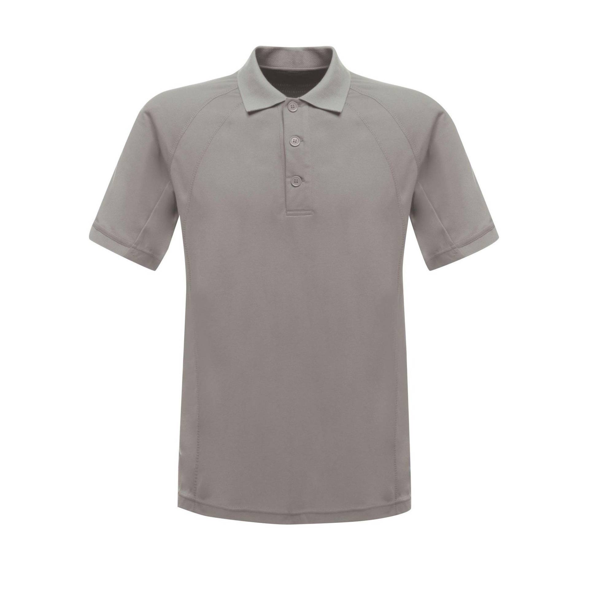 Professionell Poloshirt, Kurzärmlig Herren Silber S von Regatta