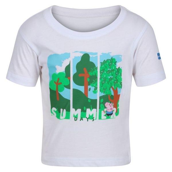 Tshirt Kurzärmlig Jungen Weiss 98 von Regatta