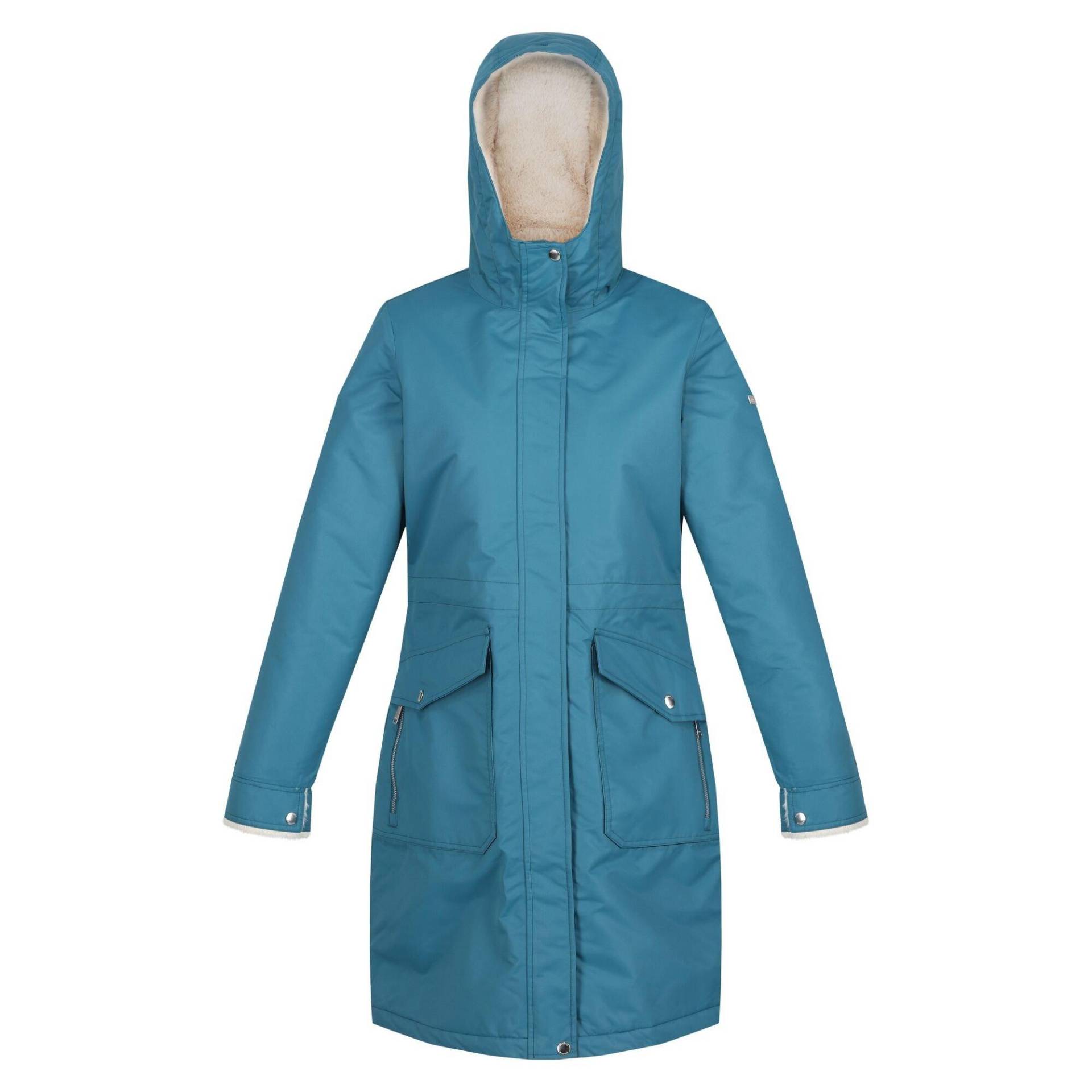 Romine Parka Wasserfest Damen Blau 40 von Regatta