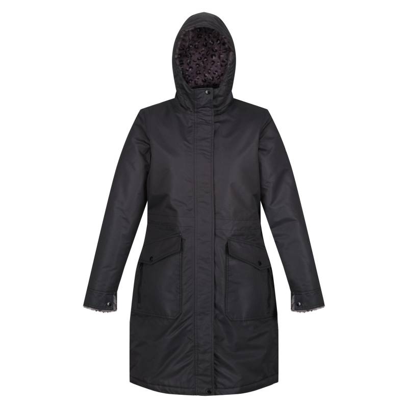 Romine Parka Wasserfest Damen Schwarz 34 von Regatta