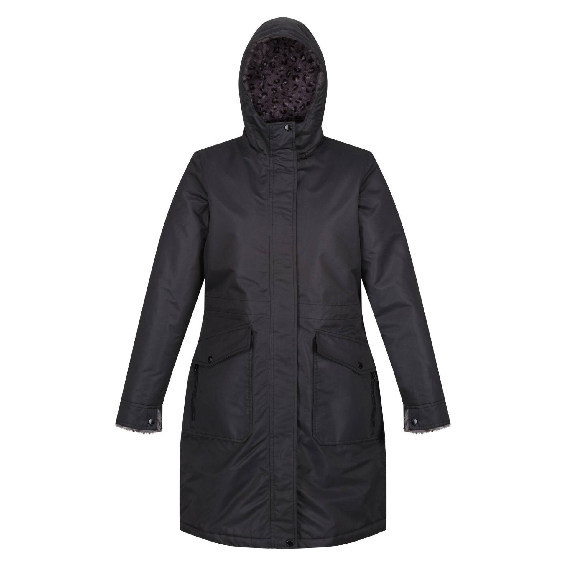 Romine Parka Wasserfest Damen Schwarz 48 von Regatta