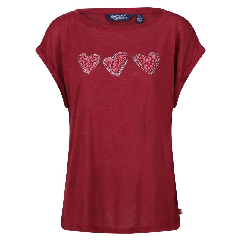 Roselynn Tshirt Damen Dunkelrot 36 von Regatta