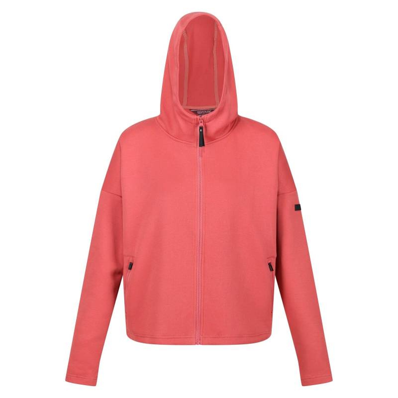 Rossall Hoodie Mit Durchgehendem Reißverschluss Damen Rot Bunt 40 von Regatta